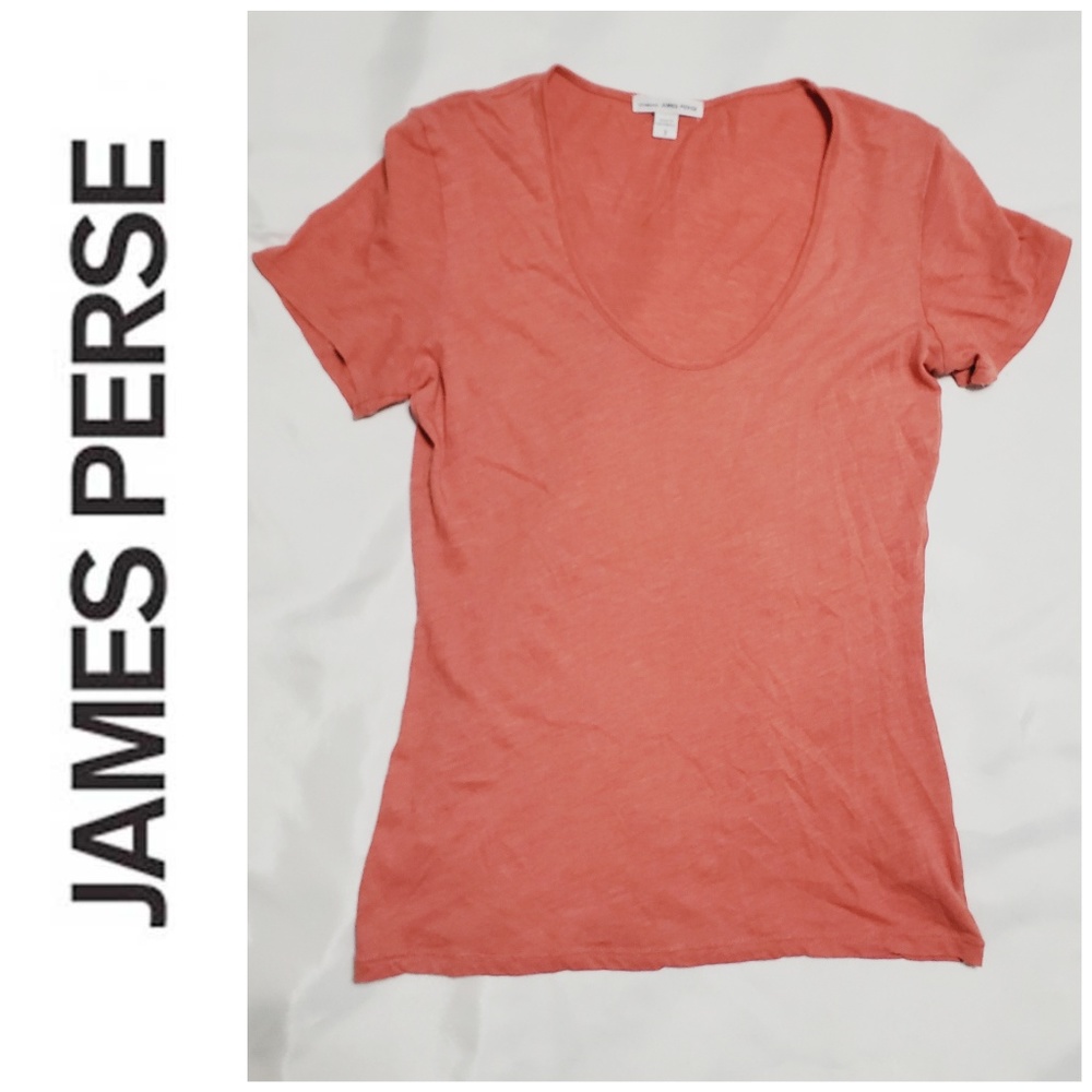 ⭐ James Perse Relaxed Fit Scoop Neck Tee (Size 3)